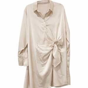 Elegant Cream Midi Dress